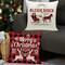 Christmas Pillow Covers 18 x 18 Inches Set of 4 - Xmas Series Cushion Cover Case Pillow Custom Zippered Square Pillowcase